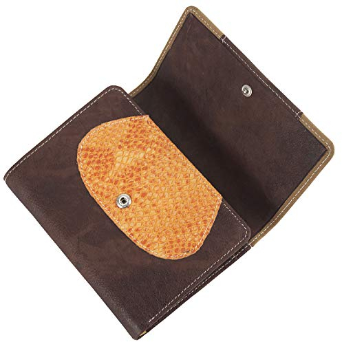 Sunsa Geldbörse. Damen Geldbeutel. Leder Portemonnaie mit RFID Schutz. Mittlere groß Brieftasche mit Kreditkarten Fächer. Mädchen Geldtasche Wallet. Purses 81691
