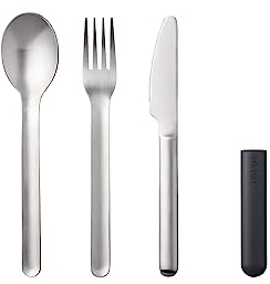 Mepal Besteckset bloom 3-teilig - schwarz