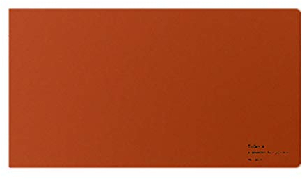 Ruby Lil Laptop-Tastatur-Mauspad, 610 x 343 mm, PU-Leder, Schreibtischunterlage aus Leder, doppelseitig, Schreibtischunterlage, Orange