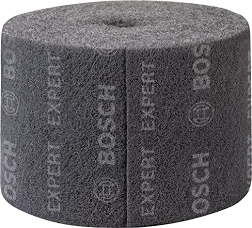 Bosch 1x Rouleaux en non-tissé EXPERT N880 (pour Tôles en acier, Acier inoxydable, Largeur 150 mm, Longueur 10 m, Ultra fine S, Professional Accessoire Ponçage manuel)