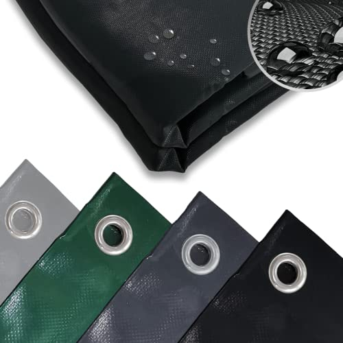 Abdeckplane - 4,90€/m², 650 g/m², 2x3m / 4x3m / 4x5m / 4x6m / 4x7m / 4x8m / 5x6m / 5x8m, Wasserdicht & Reißfest, mit Ösen, Farbwahl, PVC-Schutzplane, LKW Plane Gewebeplane, Regenplane, Gartenplane