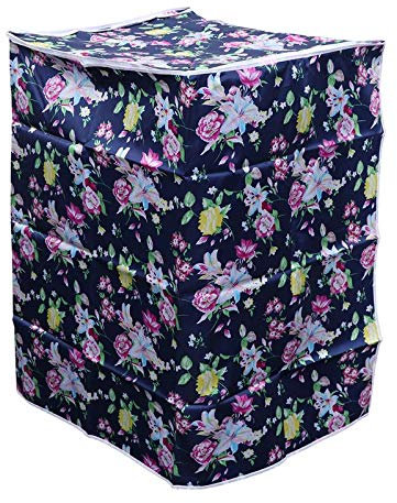 QSCTYG Housse Machine A Laver 1 pc Couvercle de Machine de Lave-Linge Floral Durable étanche à glissière en Polyester satiné Machine à Laver la Machine à Laver la Machine à Laver 811