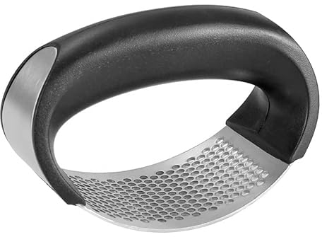 Little Dreams Garlic Press Crusher, Garlic Mincer, Garlic Peeler, Professional Kitchen Gadget with Ergonomic Handle, Arc Shape Design Used for Home Kitchen & Restaurants