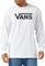 Vans Men's Classic LS T-Shirt, White-Black, L