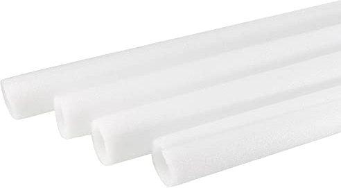 sourcing map Lot de 4 manchons de protection en mousse pour isolation de tuyau, 1000 mm, longueur 25 mm