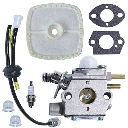 Gubeter Kit de carburador, desbrozadora para Echo Gt-2400 Ppt-2400 Sierra de Poste Ppsr-2433 Srm2400, para 12300052133/12300052130/12300052132/12300052131, reemplazo para Wt-424 Wt-424-1 Wt-424C