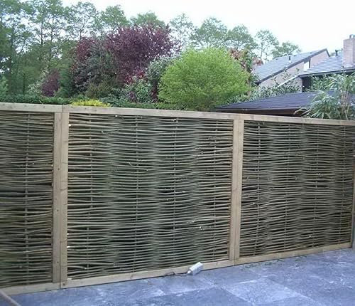 Noisetier écran de jardin noisette sur cadre 180x180cm