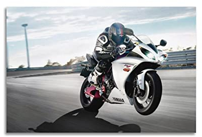 CLTE Yamaha R1 Motorrad Wandposter Dekorative Malerei Leinwand Wandmontage Schlafzimmer Dekor Poster