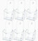 Niciksty Lot de 6 présentoirs pour prospectus Transparent Format DIN long pour flyers DL et cartes postales DIN A6