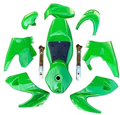 HMParts Verkleidungs Set mit Sitzbank komplett grün KAWA Style Pocket Bike