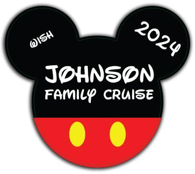 Custom Cruise Ship Door Magnets Pesonalized Boat Cabin Door Decorations for Weddings, Anniversary, Birthday, Family, Friends, and Squads. Add You Name, Date, and/or Ship Name. (Mouse)