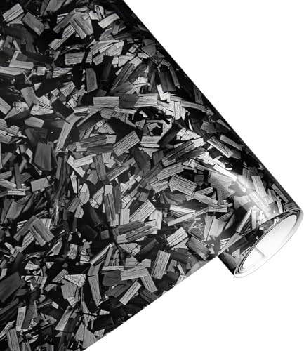 Forged Carbon Folie, Grau Autofolie 150 X 30cm, Arespark Selbstklebend Autofolie aus Vinyl, Auto Schutz Carbon Folie