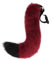 Altsuceser Cosplay Cat Tail Prop Soft Plush Fake Fox Tail Cosplay Accessory Rot