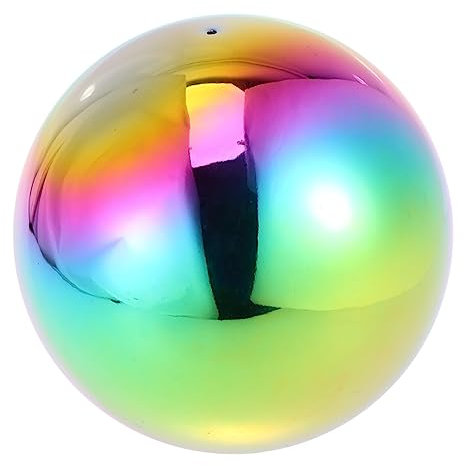 POPETPOP Bunte Edelstahl Runde Hohlkugel 200Mm Hochglanzpoliert Für Dekoration Farbenfrohes Design Für Zuhause Und Feste
