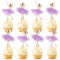 24 Stück Ballerina Cupcake Toppers Lila Ballett Mädchen Cupcake Toppers Ballett Cupcake Dekoration Picks Für Ballerina Thema Baby Dusche Geburtstag Party Kuchen Dekoration Zubehör