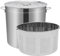 KinHall Gastronomie - Pentola per zuppa, 100 l, con coperchio e cestello, 49,5 x 50 cm, per ristoranti, caffetterie, hotel
