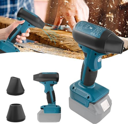 Mini Jet Blower Turbo Fan für Makita 18V Akku, 4-Gang Turbo-Lüfter, Mini-Gebläse, Luftstaubwedel, Industrieventilator, für Reinigung, Haartrocknung, Auto, Camping(Ohne Batterie)