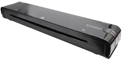 Black A3 Laminator with Jam Release - Mains Powered Paper & Card Laminating Machine for Home, Office, Business - Protect Documents, Posters, Images, Projects - H6.5 x W52 x D10cm
