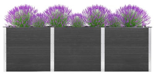 XGWKCNV Furniture Select-Garden Hochbeet 300x100x91 cm WPC Grau