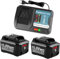 Energup 2 Pieces 12V 4.0Ah Battery BL1040 with Charger for Makita Battery 12V BL1041B BL1021B B1015 BL1020