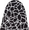 Umiin Housse de Table à Repasser, 125x45cm, Housse Table à Repasser élastiques et épaisses avec Dessus en Coton et Rembourrage en Feutre de 6 mm, Noir et Blanc