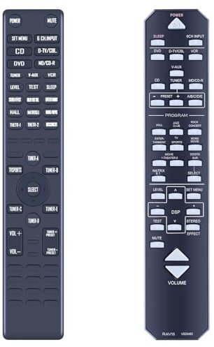 TCNOUMT RAV15 V829490 Ersatzfernbedienung für Yamaha AV-Receiver RX-V430RDS RX-V430 HTR-5540RDS HTR-5540