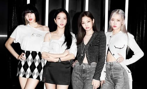1000 Teile Puzzle - Korea Blackpinks Jisoo Rosé Plakate - Familienspaß Schwierige Herausforderung Spielzeug - Wand Kunst Dekoration Wd01Zt