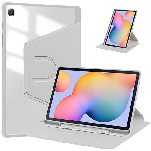 Custodia per Samsung Galaxy Tab S6 Lite 10.4” 2024/2022/2020 con supporto per S Pen, Smart Flip Cover ruotabile a 360, Custodia Slim-Fit Tablet Cover Auto Sleep/Wake