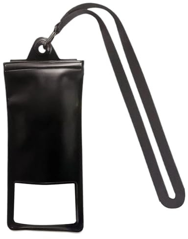 Ghjkldha Waterproof Phone Case, Anti Fog Smartphone Case, Secure Fit Carrier, Touch Sensitive Transparent Window, Blue, Excellent for Hiking, Traveling, and Beach Vacations