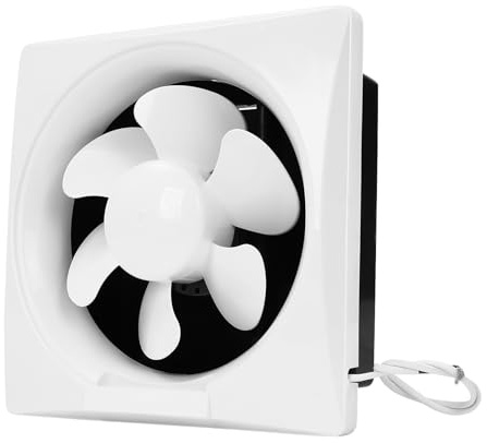 NiuLifeya 8/12 Extractor Fan 1000m³/H, Wall-Mounted Exhaust Fan Silent Extraction Exhaust Kitchen Toilet Air Extractor, For Bathroom Garage Warehouse Restaurant Kitchen, 32.5x32.5cm (8 inch)