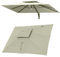 Telo di ricambio for ombrellone rettangolare 3x4m, 8 stecche, parasole da esterno a sbalzo, anti-UV, copertura di ricambio superiore(Taupe,Single top 3x4m(10' x 13'))