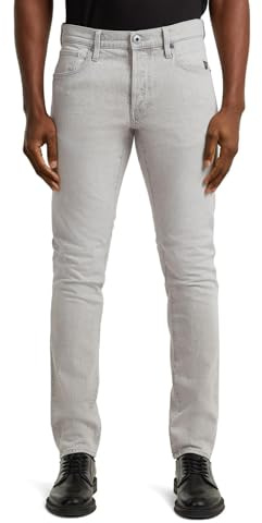 G-STAR Men's 3301 Slim Jeans, Grau (Beached Faded Dolomite Grey 51001-E206-H962), 34/36