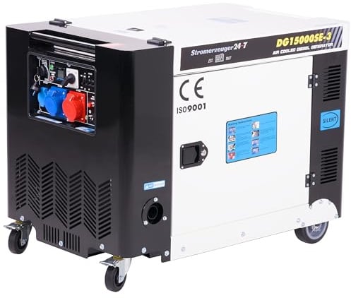 Pro-Lift-Werkzeuge Silent Diesel Stromaggregat 15KVA 230V/400V Elektrostarter 11000W Stromerzeuger DG15000SE3-2849