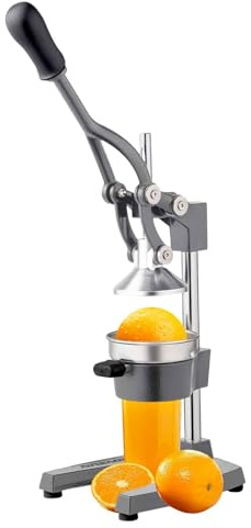 Bonnlo Commercial Grade Citrus Juicer Hand Press Manual Fruit Juicer Juice Squeezer Citrus Orange Lemon Pomegranate - Black (Grey)