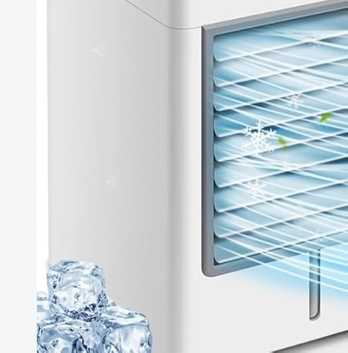 Powerful Cold Winds Portable Air Conditioner Fan, Evaporative Air Cooler With 3 Wind Speed, Air Cooler for Office, Bedroom, Car