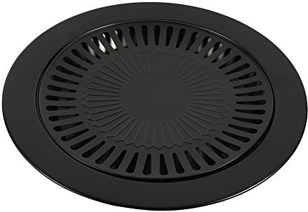 ZDETGU BBQ Grill Pan Nonstick Roasting Tray for Indoor Outdoor Cooking 2-Layer Iron Barbecue Rack with Splatter Guard for Meat Vegetables Gas Electric