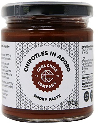 Cool Chile Chipotle Chillies in Adobo Paste - 170g Jar | Smoky Chilli Peppers in Sauce for Mexican Cooking