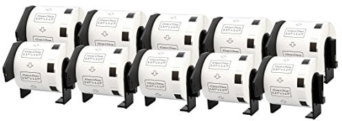 10 Rollen DK11209 DK-11209 29mm x 62mm Adress-Etiketten kompatibel für P-Touch QL-500 QL-570 QL-700 QL-800 QL-810W QL-820NWB QL-1050 QL-1060N QL-1100 QL-1110NWB (800 Etiketten pro Rolle)