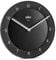 Braun Klassische analoge Wanduhr ruhigem Quarzuhrwerk, leicht lesbarem Zifferblatt mit 20 cm Durchmesser in Schwarz, Modell BC06B.