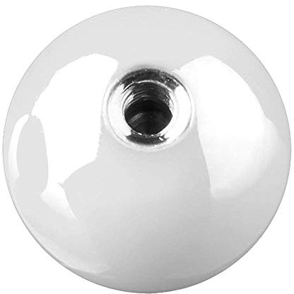 viva-adorno Piercing Schraubkugel Ersatzkugel Hochglänzend Farbig Emailiert Edelstahl-Gewinde Größen Z376