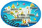 3D Sizilien Karte Italien Kühlschrankmagnet, Home & Küche Dekoration magnetische Aufkleber Handwerk, Sicilia Italien Kühlschrankmagnet Touristen-Souvenir Geschenk