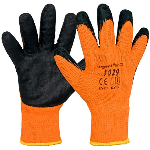 ART.MAS 12 Paar Arbeitshandschuhe Winter Gefüttert Warme Dicke Schutzhandschuhe(1029)