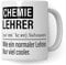 Pagma Druck Chemie Lehrer Tasse, Geschenk für Chemielehrer, Kaffeetasse 330 ml, Keramik, Spülmaschinenfest, Rund, Tasse