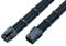 Shakmods 6 Pin PCIE GPU Graphics Card Sleeved Extension Cable 30cm + 2 Cable Combs (Full Black)