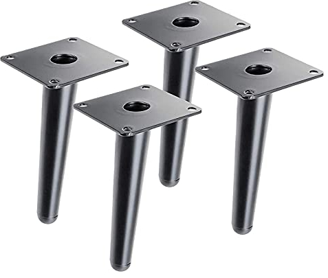 Uotyle Satz mit 4 Möbelfüße, DIY-Tischbeine aus Metall, Schrankfüße, Sofa Füße, Couchtisch Fuß, TV-Schrankbeine, austauschbare Möbelbeine,15cm