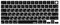 XSKN Silikon Tastatur Cover Skin für 2021 Apple MacBook Pro M1 Pro / M1 MAX Chip mit Touch ID 14.2 Zoll Modell A2442 16.3 Zoll Modell A2485 (Russische Sprache Schwarz - US Version Tastatur)
