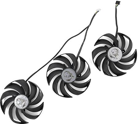 95MM PLD10010B12HH Ball Bearing GPU Fan for MSI RTX 3070 3080 Ti 3090 SUPRIM X Graphics Card Cooling Fan (Fan-Full Set)