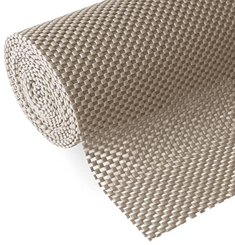 Revêtement d'étagère et de tiroir pour armoires de cuisine - Non adhésif - Antidérapant - Durable - Solide - Nettoyage - Longue taille : 30,5 cm x 6,1 m - Pour étagères, armoires, rangement, cuisine