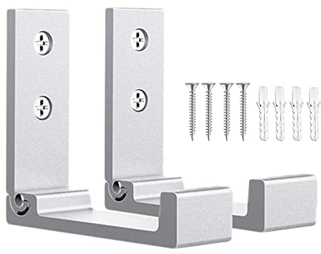 Faltbare Wandhaken OHIYO 2 Stück Faltbare Haken Traglast 33lb/15kg Wandmontierte Heavy Duty Faltbare Kleiderhaken zum Aufhängen von Mänteln & Taschen & Hüten (Silber)