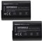 EXTENSILO 2x Replacement Battery compatible with Panasonic Lumix DC-S5, DC-S5K, G9, GH5, GH5S Camera DSLR (2250 mAh, 7.2 V, Li-ion)
